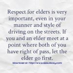 Respect for Elders